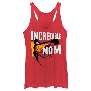 Women's The Incredibles 2 Elastigirl Incredible Mom Racerback Tank Top - 1 of 4