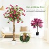 4FT Artificial Bougainvillea Tree, Tall Potted Fake Bougainvillea Trees - 3 of 4