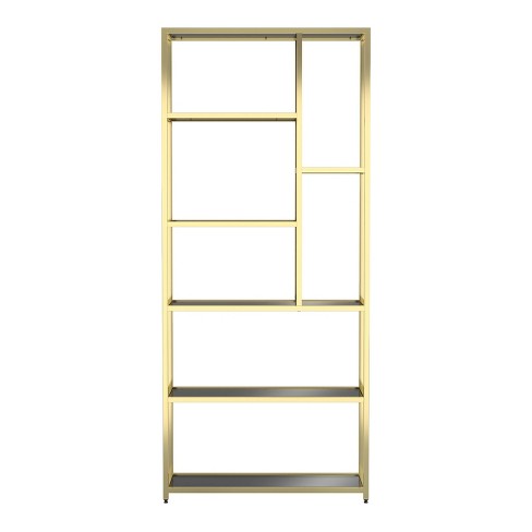 Metal/glass Etagere Brass - Threshold™ : Target