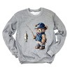 Simply Sage Market Teddy Bear Fisherman Sweatshirt - 3 of 4