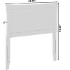 AFI Furnishings Metro Twin Headboard with Turbo Charger in White - 2 of 4
