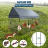 Metal Chicken Coop with Waterproof Cover, Chicken Run Pen for Yard, Outdoor Portable Hen House, Large Animal Cage with Doors for Duck Rabbit Hen - 3 of 4