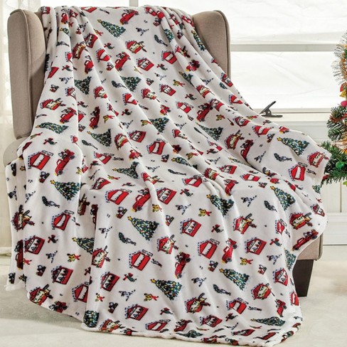 NEW Christmas Holiday Sloth Flannel Throw fashion Blanket - 50”- 60”