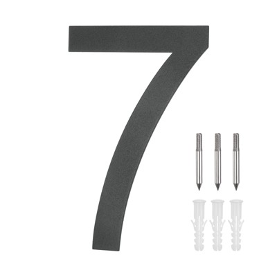 Unique Bargains 304 Stainless Steel Waterproof Rustproof House Numbers 1 Pc
