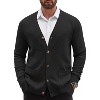 COOFANDY Men's Cardigan Sweater Long Sleeve Casual V Neck Button Down Knitted Sweater with Pockets - 2 of 4
