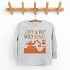 The Juniper Shop Just A Boy Who Loves Dirt Toddler Long Sleeve Tee - 2 of 4