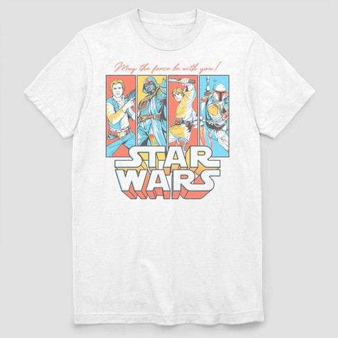 Star Wars Pop Culture Crew Short Sleeve Graphic T-shirt - White Target