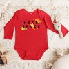 The Juniper Shop SmileyWorld Need Space Long Sleeve Bodysuit - NB - Red - 3 of 4