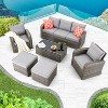 EROMMY 6 Piece Sofa Seating Group with Cushions - 2 of 4