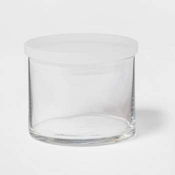 12.7 fl oz Glass Small Stackable Jar with Plastic Lid - Made By Design™