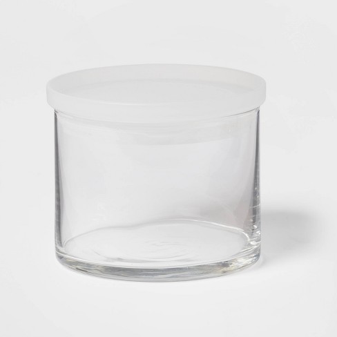 12.7oz Glass Small Stackable Jar With Plastic Lid - Made By Design