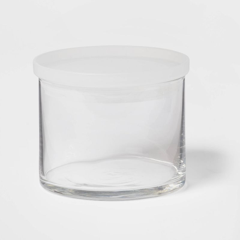 12.7 fl oz Glass Small Stackable Jar with Plastic Lid - Made By Design&#8482;, 1 of 7