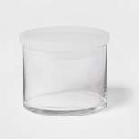12.7oz Glass Small Stackable Jar with Plastic Lid - Made By Design™