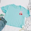 Simply Sage Market Coquette Strawberry Watercolor Boxy Crop Top - 2 of 4
