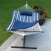 12' Cotton Rope Hammock, Stand, Pad & Pillow Combination Set - Blue - Algoma - image 2 of 4