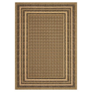 Washable Modern Living Room Rugs, Bordered Non Slip Geometric Area Rug for Bedroom, Soft Low Pile Throw Dining Room Carpet - 1 of 4