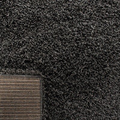 SoCal Cool 4' x 6' Dark Grey Synthetic Shag Area Rug