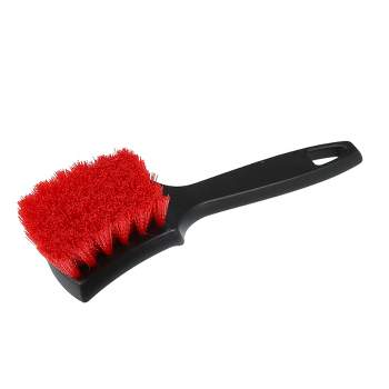 Hard PP Hair Short Rubber Handle Gray Car Auto Detailing Tire Brush - China  Detailing Tire Brush, Tire Cleaning Brush