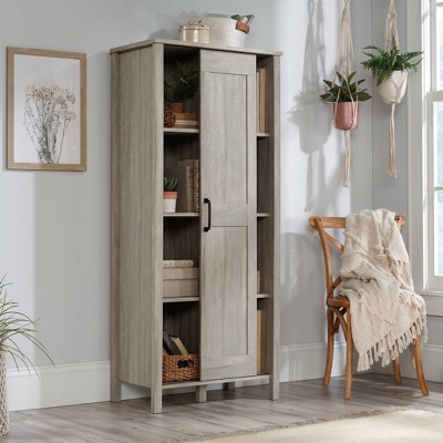 Spring Maple Adjustable Shelving Sliding Door Storage Cabinet