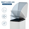 13.2 Gallon Kitchen Trash Can, Slim Stainless Steel Garbage Can, Fingerprint-Proof, Soft-Close Lid, Removable Inner Bucket, for Home - 3 of 4