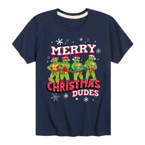 Boys' - Teenage Mutant Ninja Turtles - Merry Christmas Dude Short Sleeve Graphic T-Shirt - 1 of 4