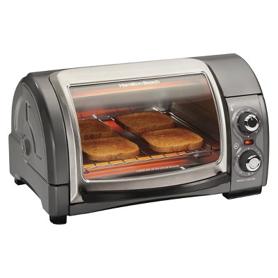 Hamilton Beach Sure Crisp Air Fryer Toaster Oven with Easy Reach Door, 6 Slice Capacity, Stainless Steel