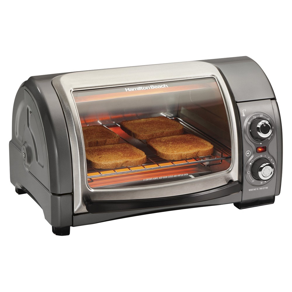 Photos - Toaster Hamilton Beach 4 Slice Easy Reach Oven - Gray 31334 