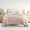 Super Soft Quilt Set – Lightweight All Season Coverlet in Textured Floral Design - Becky Cameron - 4 of 4