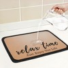 REGALWOVEN Large Diatomaceous Coffee Bar Mat, Quick Dry Dish Drying Mats for Kitchen Counter - 3 of 4