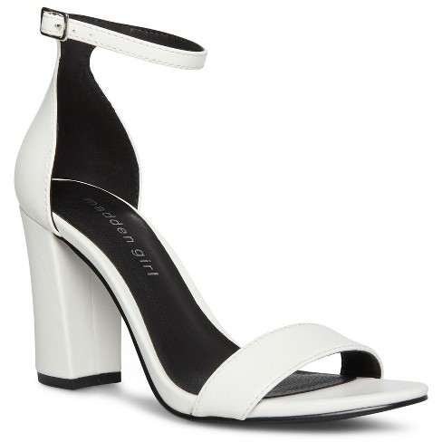 Madden Girl Beella Two Piece Dress Sandal With Adjustable Ankle Strp - White,  8.5 : Target