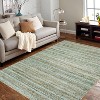 Washable Modern Plaid Rug – Foldable Thin Non-Slip Non-Shedding Easy-Care Carpet for Living Room Bedroom Kitchen Dining Room. - 2 of 4