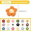 Unique Bargains Cotton Handmade DIY Floral Embroidered Applique Patches 50 Pcs - 2 of 4