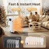 Karl Home 1500-Watt Portable Electric Space Heater Oil Filled Radiator Heater with WiFi in Black - 2 of 4