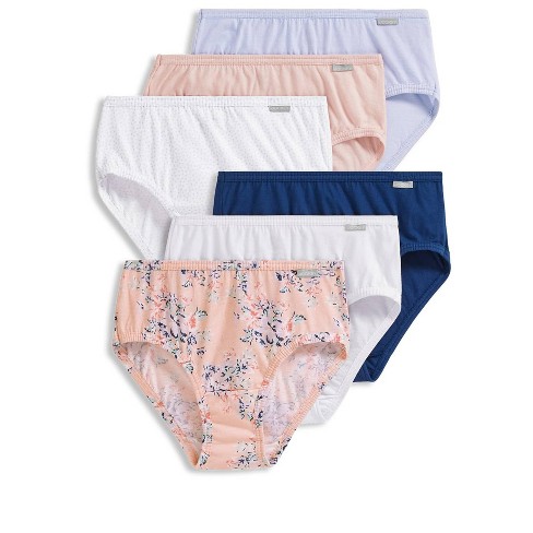 Jockey Women's Plus Size Elance Hipster - 6 Pack 9 White/simple Spring  Bouquet/marina Blue/coral Mist/wake Blue/simple Scatter Dot : Target