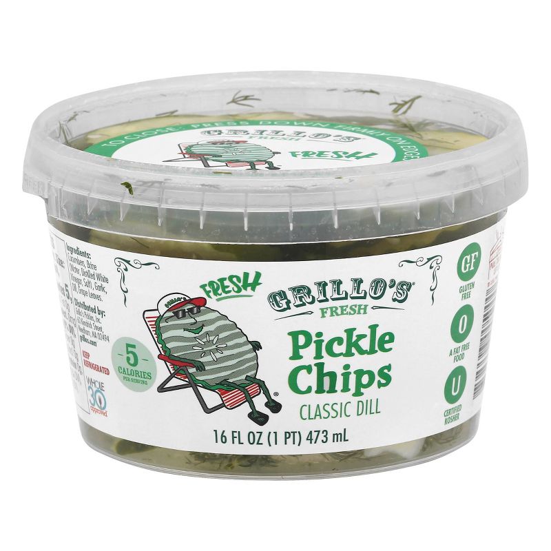 Grillo's Pickles Italian Dill Chips - 16oz, 4 of 9