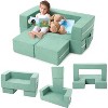 Acekool 3PC Modular Kids Sofa, Convertible Toddler Couch Play Set, Soft Foam Kids Couch Bed for Reading, Playtime & Creative Spaces - 2 of 4