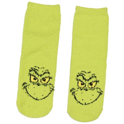 Seven Times Six Dr Seuss Grinch Who Stole Christmas Matching Family Gripper Slipper Socks OSFM