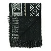 Saro Lifestyle Saro Lifestyle Mudcloth Design Throw Blanket, Black, 50"x60" - 2 of 4