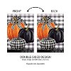 Evergreen Pumpkin Check Garden Suede Flag 12.5 x 18 Inches Indoor Outdoor Decor - 4 of 4
