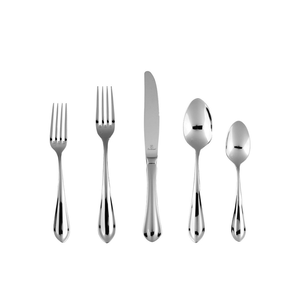 Photos - Other Appliances Fortessa Tableware Solutions 20pc Forge Stainless Steel Flatware Set Silve