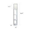 Simple Designs Three Shelf Etagere Floor Lamp Gray - 3 of 4