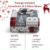 TackView Christmas Comforter Set, Reversible Printed 3 Pieces Bed Set Holiday Decorative Bedding, 1 Comforter and 2 Pillow Shams - 3 of 4