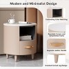 Accent Cabinet Modern with Drawer and Open Shelf for Living Room or Bedroom 19.25W - 3irtyhousy - 3 of 4