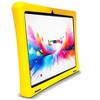 LINSAY 10.1"Octa Core  256GB Storage Android 15 Tablet with Yellow Kids Defender Case and LED Back Pack Yellow - 2 of 4