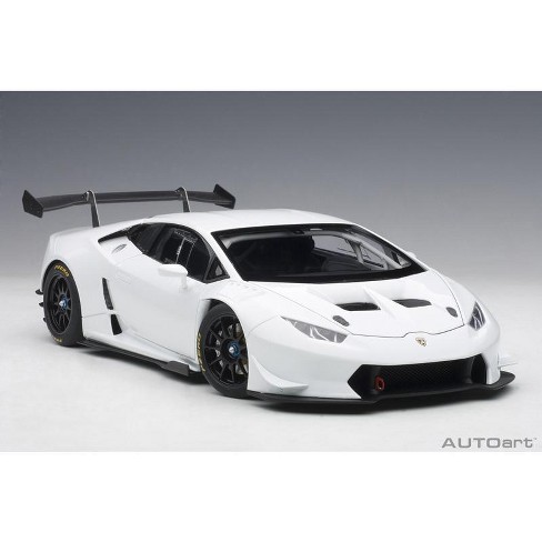 2016 Lamborghini Huracan LP620-2 Super Trofeo White / Bianco Isis 1/18  Model Car by Autoart