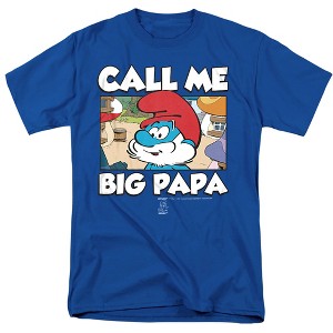 Smurfs Call Me Big Papa Adult T-Shirt - 1 of 4