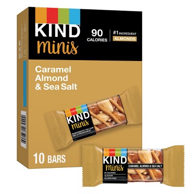 Kind Minis Caramel Almond Sea Salt - 7oz/10ct : Target