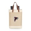 NFL Atlanta Falcons Pinot Jute Insulated Wine Bag - Beige - 2 of 4