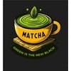 Matcha Teacup Green Is The New Black Adult Long Sleeve Crew Neck Shirt - 2 of 2