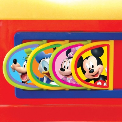 Mickey Mouse Multi-Color Battery-Powered Ride-On Train with Caboose